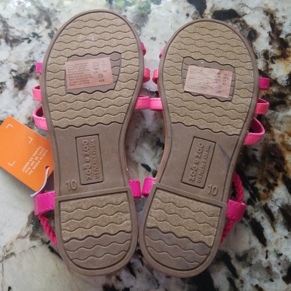 Zoē & Zac // hot pink sandals // caged - Picture 3 of 6